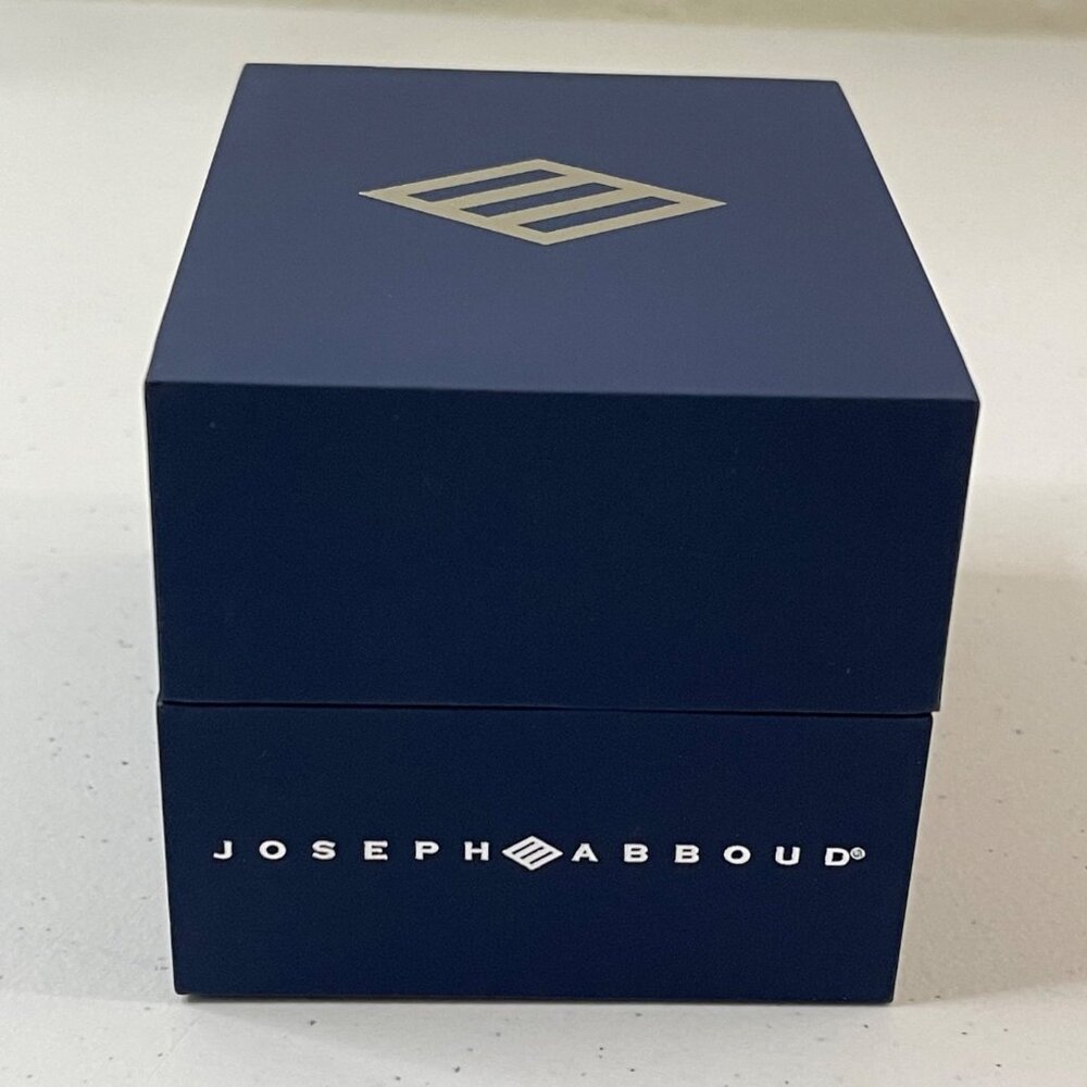 Joseph Abboud Silver-Tone, Blue Strap, Blue Dial, Mens Watch In Original Box - Picture 7 of 13
